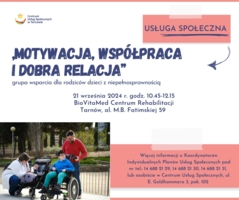 Plakat grupy wsparcia